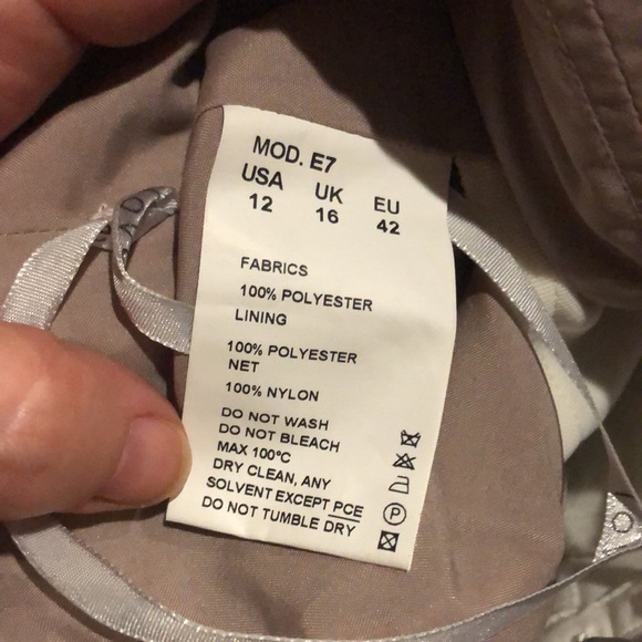 Ruffles and ruching with slight train. - Picture 10 of 12